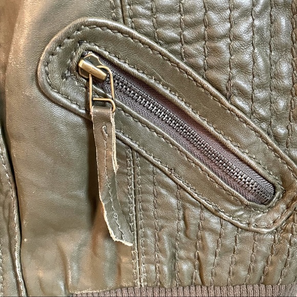 MICHAEL Michael Kors Faux Leather Bomber Jacket - Picture 8 of 10